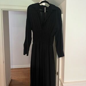 Free People Black Long Sleeve Dress